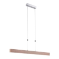 Leuchten Direkt 11420-78 - suspension LED sur câble AMANDA LED/30W/230V 2700-5000K 110 cm marron