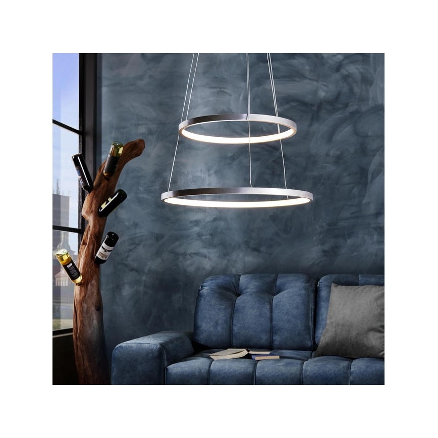 Leuchten Direkt 11525-21 - Suspension LED avec fil CIRCLE 1xLED/15W/230V + LED/25W