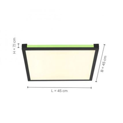 Leuchten Direkt 11621-18 - Luminaire à intensité variable LED RGB MARIO LED/24W/230V 2700-5000K + Télécommande