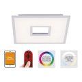 Leuchten Direkt 11645-16 - Plafonnier à intensité variable RGB RECESS LED/22,5W/230V + LED/5W + télécommande