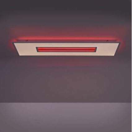 Leuchten Direkt 11646-16 - Plafonnier LED RGB dimmable RECESS LED/41W/230V + LED/7,5W + télécommande