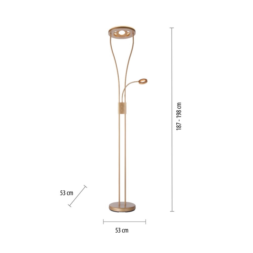 Leuchten Direkt 11778-60 - Lampe LED à intensité variable HELIA LED/16,8W/230V + LED/7,6W