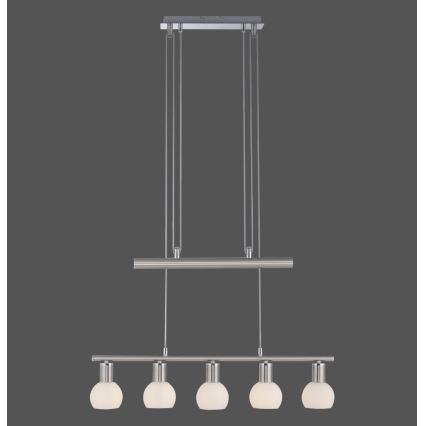 Leuchten Direkt 11939-55 - Suspension filaire BENEDIKT 5xE14/40W/230V