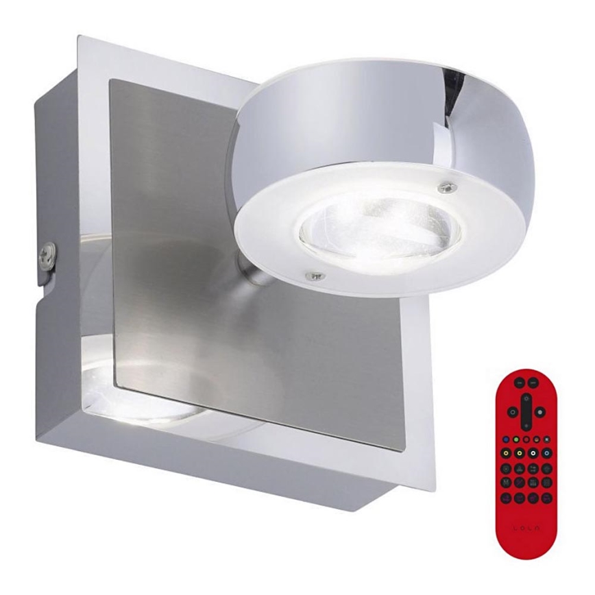 Leuchten Direkt 12471-55 - Luminaire à intensité variable LED RGBW OPTI LED/6W/230V 2700-5000K + Télécommande