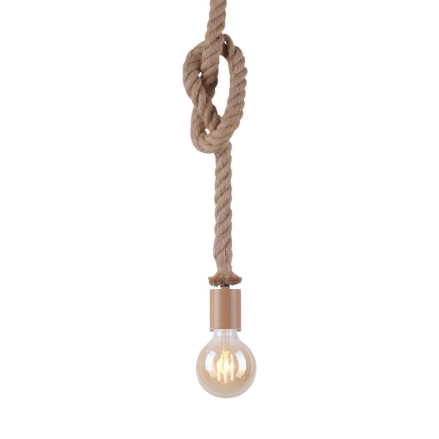 Leuchten Direkt 13572-79 - Suspension filaire DIY 1xE27/10W/230V marron