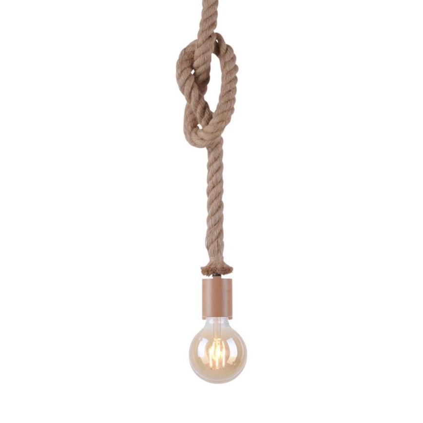 Leuchten Direkt 13572-79 - Suspension filaire DIY 1xE27/10W/230V marron