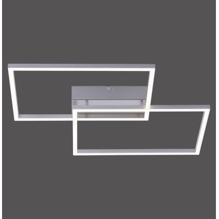 Leuchten Direkt 14017-55 - Plafonnier LED à intensité variable IVEN 2xLED/20W/230V + télécommande