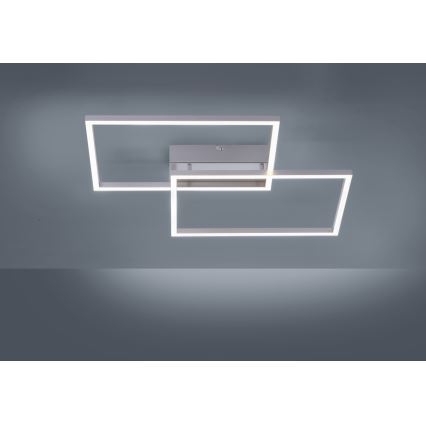 Leuchten Direkt 14017-55 - Plafonnier LED à intensité variable IVEN 2xLED/20W/230V + télécommande