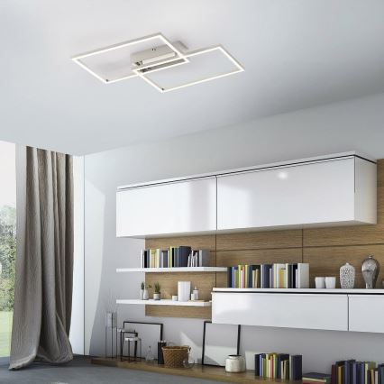 Leuchten Direkt 14018-55 - Plafonnier LED à intensité variable IVEN 2xLED/15W/230V