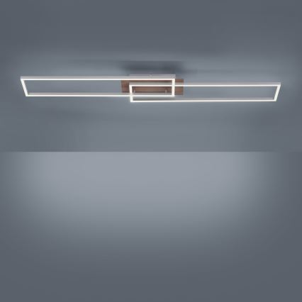 Leuchten Direkt 14019-78 - Plafonnier dimmable LED IVEN 2xLED/20W/230V + télécommande