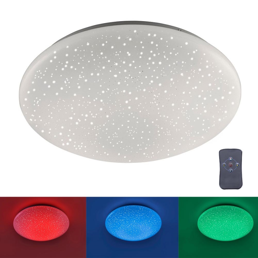 Leuchten Direkt 14242-16 - Plafonnier à intensité variable LED RGB SKYLER LED/18W/230V + Télécommande