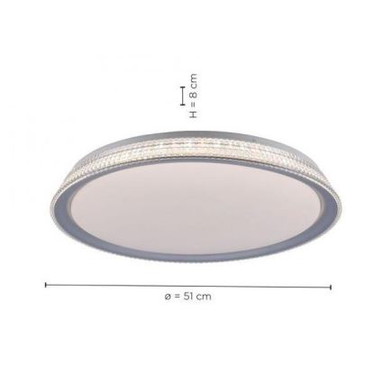 Leuchten Direkt 14359-21 - Plafonnier à intensité variable KARI LED/36W/230V