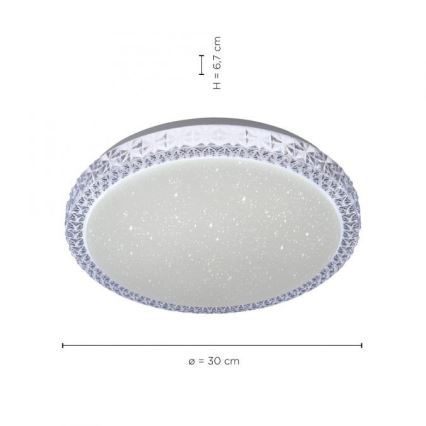 Leuchten Direkt 14370-00 - Plafonnier à intensité variable FRIDA LED/12W/230V