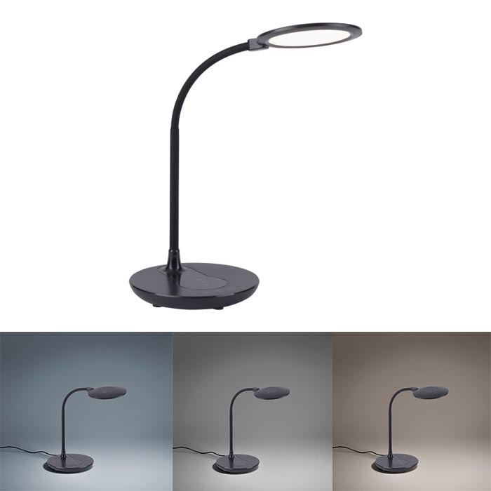 Leuchten Direkt 14416-18 - Lampe à intensité variable tactile avec chargeur ASTRID LED/5W/230V 3000/4000/5500K + USB