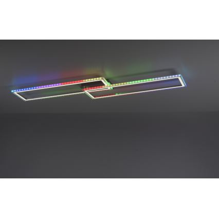 Leuchten Direkt 14635-55 - Plafonnier LED RGB à intensité variable FELIX 34,5W/230V + télcommande