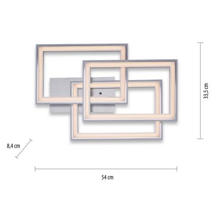 Leuchten Direkt 14636-55- Plafonnier LED RGB à intensité variable FELIX LED/35W/230V + télécommande