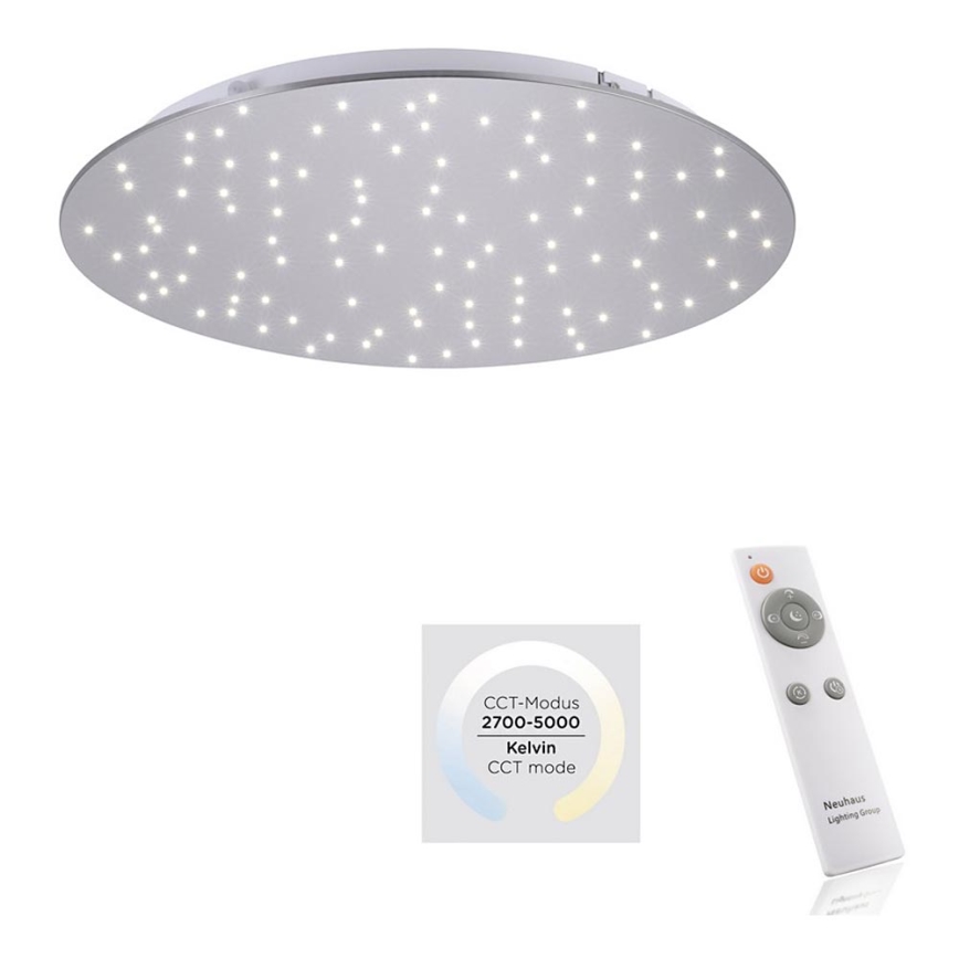 Leuchten Direkt 14673-55 - LPlafonnier dimmable LED SPARKLE LED/18W/230V + télécommande