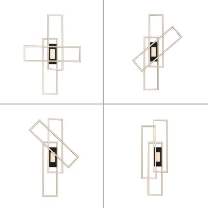 Leuchten Direkt 14693-18 - Plafonnier LED à intensité variable ASMIN LED/48W/230V + télécommande