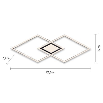 Leuchten Direkt 14695-18 - plafonnier LED ASMIN LED/48W/230V