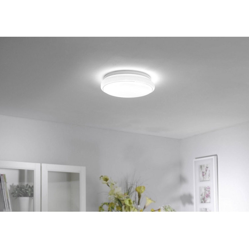 LUXSWAY Plafonnier LED à piles, avec télécommande, 16 couleurs changeantes,  4 modes, lumières RVB de 14,4 cm, lumière décorative à coller pour entrée,  couloir, chambre, escalier, cuisine : : Outils et Bricolage