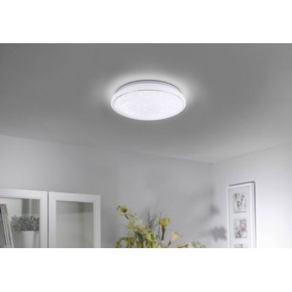 Leuchten Direkt 14743-16 - Plafonnier à intensité variable LED RGB JUPI LED/28W/230V Tuya 2700-5000K + Télécommande