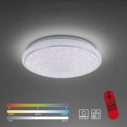 Leuchten Direkt 14743-16 - Plafonnier à intensité variable LED RGB JUPI LED/28W/230V Tuya 2700-5000K + Télécommande