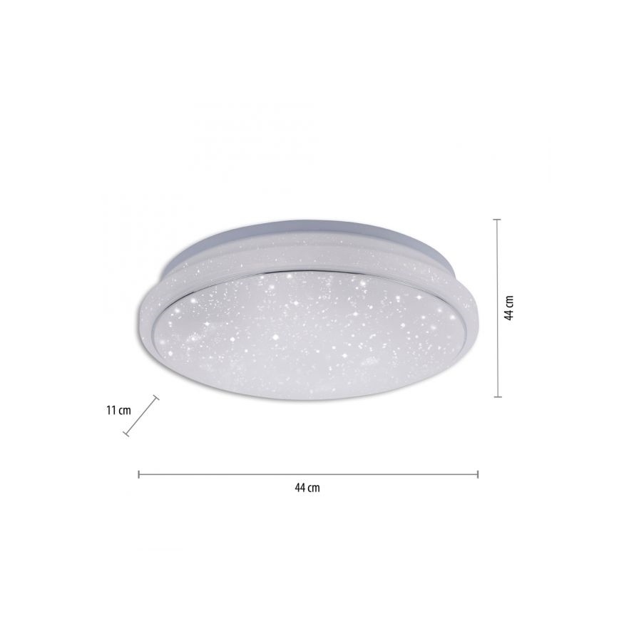 Leuchten Direkt 14743-16 - Plafonnier à intensité variable LED RGB JUPI LED/28W/230V Tuya 2700-5000K + Télécommande