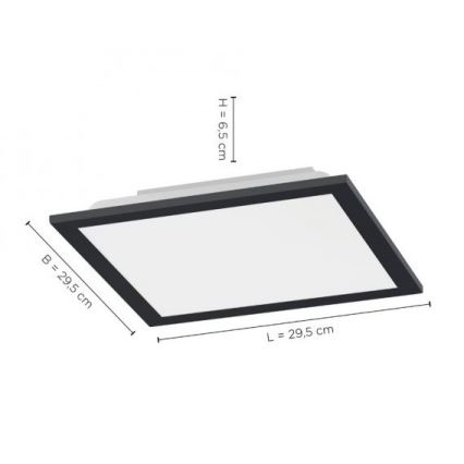 Leuchten Direkt 14754-18- Plafonnier à intensité variable FLAT LED/20W/230V 2700K-5000K +Télécommande