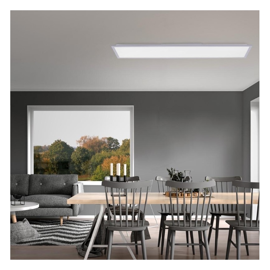 Leuchten Direkt 14757-21- Panneau monté en surface à intensité variable FLAT LED/36W/230V 2700-5000K argenté+ Télécommande