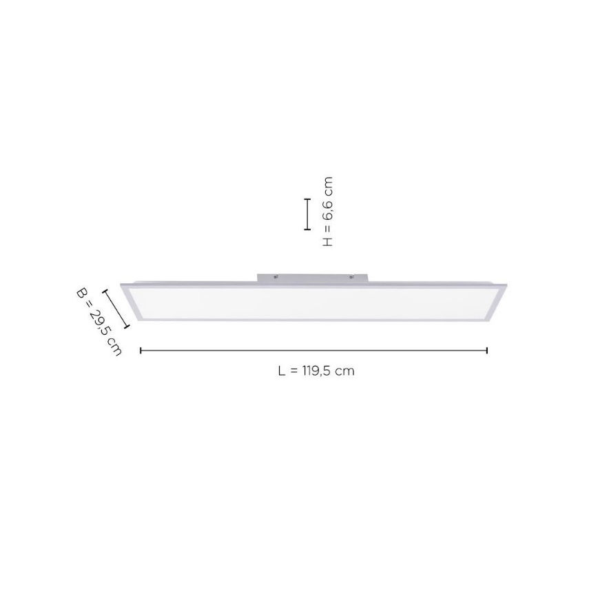 Leuchten Direkt 14757-21- Panneau monté en surface à intensité variable FLAT LED/36W/230V 2700-5000K argenté+ Télécommande