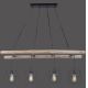 Leuchten Direkt 15036-18 - Suspension filaire EDGAR 4xE27/60W/230V eucalyptus