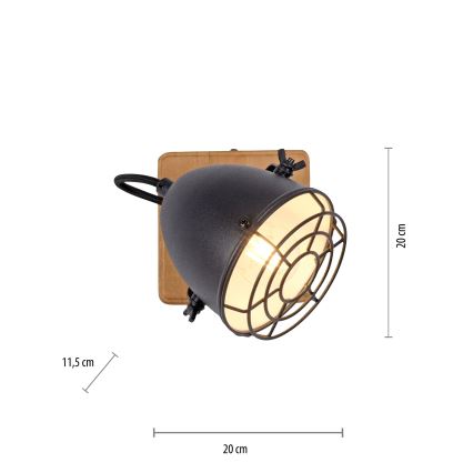 Leuchten Direkt 15171-18 - Spot mural BEETLE 1xE14/10W/230V pin