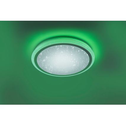 Leuchten Direkt 15220-16 - Luminaire à intensité variable RGB LUISA LED/28W/230V + Télécommande