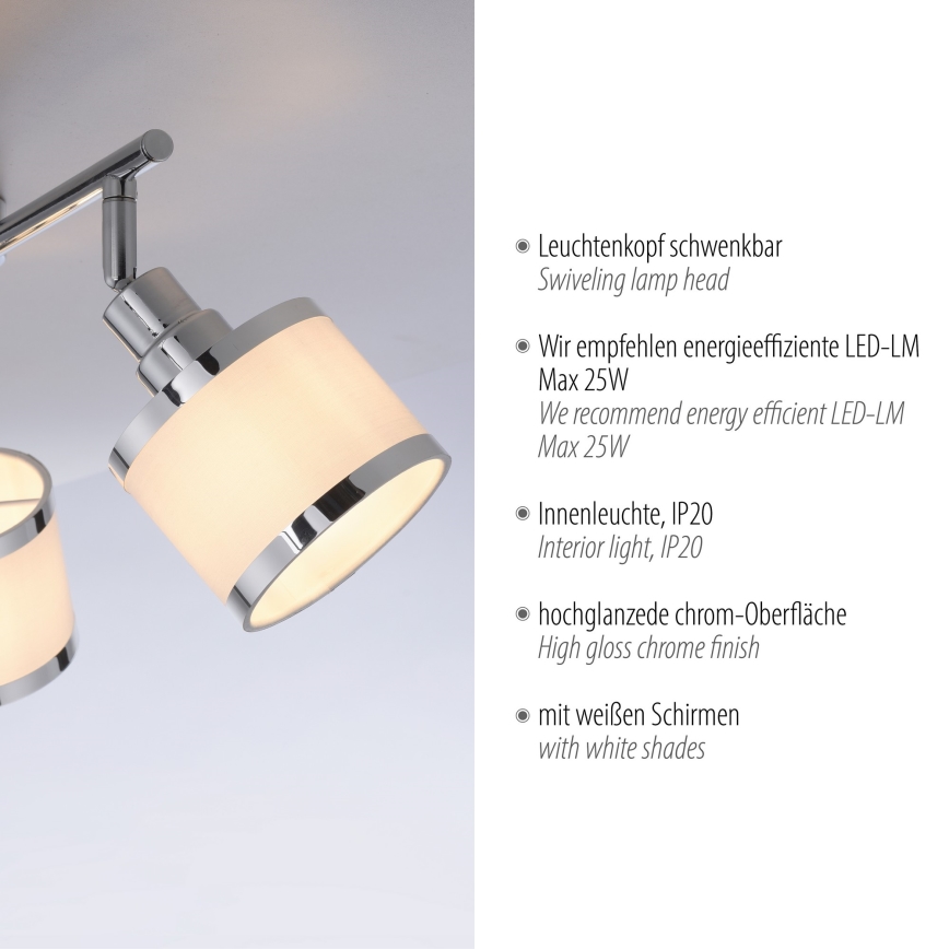 Leuchten Direkt 15373-17 - Spot ACCOR 3xE14/25W/230V