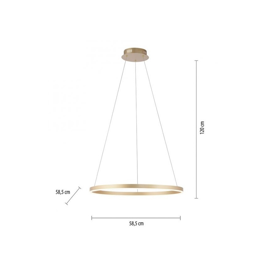 Leuchten Direkt 15394-60 - Suspension filaire à intensité variable RITUS LED/30W/230V