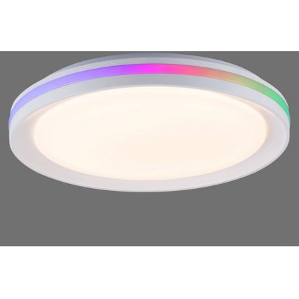 Leuchten Direkt 15544-16 - Plafonnier à intensité variable LED RGB RIBBON 15W/230V + télécommande