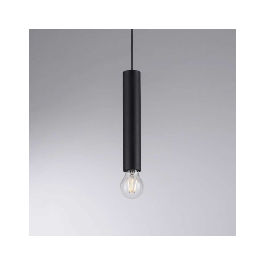 Leuchten Direkt 15618-18 - Suspension filaire BRUNA 3xE27/60W/230V noir