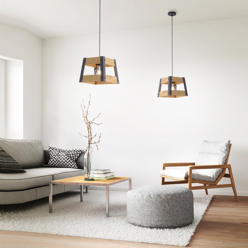 Leuchten Direkt 15720-79 - Suspension avec fil CRATE 1xE27/60W/230V
