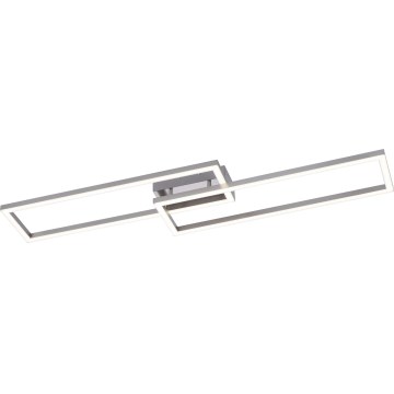 Leuchten Direkt 16430-55 - Plafonnier LED RGBW dimmable MAXI 2xLED/18W/230V 2700-5000K chrome mat + télécommande