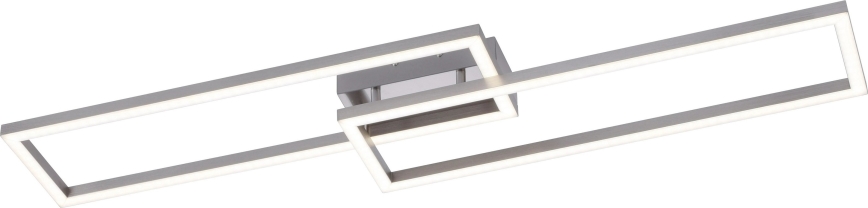 Leuchten Direkt 16430-55 - Plafonnier LED RGBW dimmable MAXI 2xLED/18W/230V 2700-5000K chrome mat + télécommande