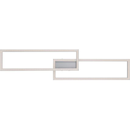 Leuchten Direkt 16430-55 - Plafonnier LED RGBW dimmable MAXI 2xLED/18W/230V 2700-5000K chrome mat + télécommande