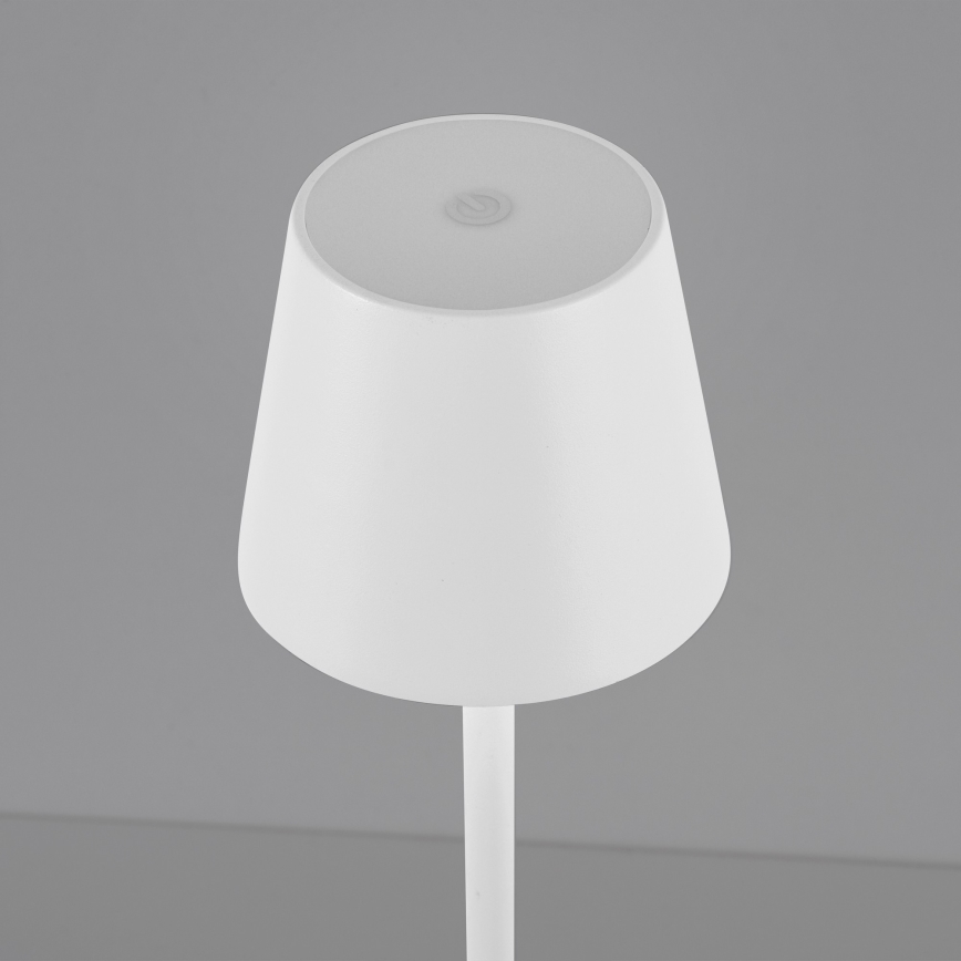 Leuchten Direkt 19250-16 - Lampe de table rechargeable extérieure à intensité variable EURIA LED/3W/5V 2600 mAh IP54 blanc