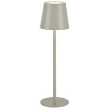 Leuchten Direkt 19250-40 - LED Lampe de table rechargeable extérieure à intensité variable EURIA LED/3W/5V IP54 gris