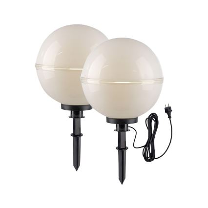 Leuchten Direkt 19324-16-2 - LOT x2 Lampadaire extérieur 1xE27/40W/230V d. 40 cm IP44