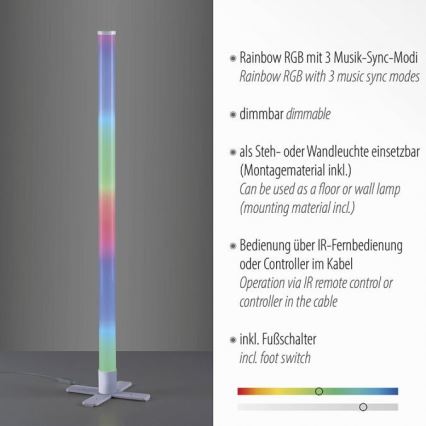 Leuchten Direkt 19902-21 - Lampe LED RGB à intensité variable RINGO LED/10W/230V+Télécommande