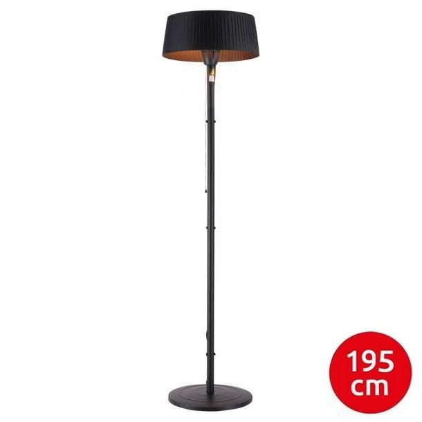 Leuchten Direkt 99507-18 - Élément chauffant extérieur GLOW 1500W/230V 1,95 m IP44 noir