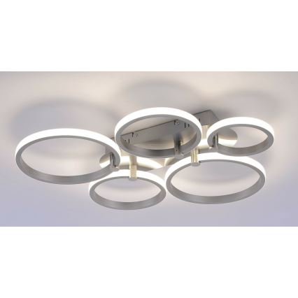 Leuchten Direkt 12112-55 - Plafonnier LED en saillie JOHANNA 2xLED/11,5W/230V+2xLED/9W+LED/7W