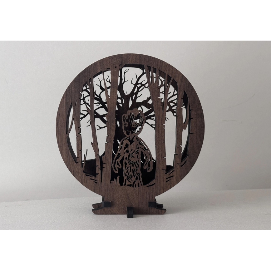 Li-Go 23613/DUB2 - Décoration de table LED dimmable LED/12W/230V 20x22 cm chêne/Grut