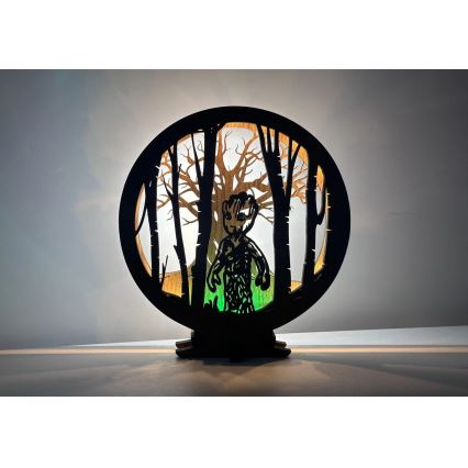 Li-Go 23613/DUB2 - Lampe décorative de table LED dimmable/12W/230V 20x22 cm chêne/Grut