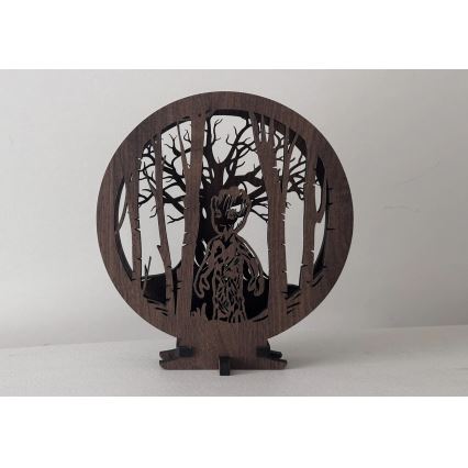 Li-Go 23613/DUB2 - Lampe décorative de table LED dimmable/12W/230V 20x22 cm chêne/Grut